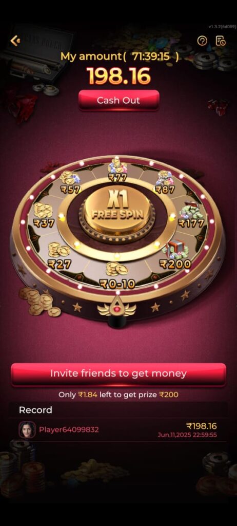  ₹200 Bonus Credited in A77 Wallet